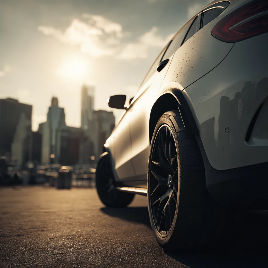 Автомобиль на дороге в США с минимальной страховкой ответственности